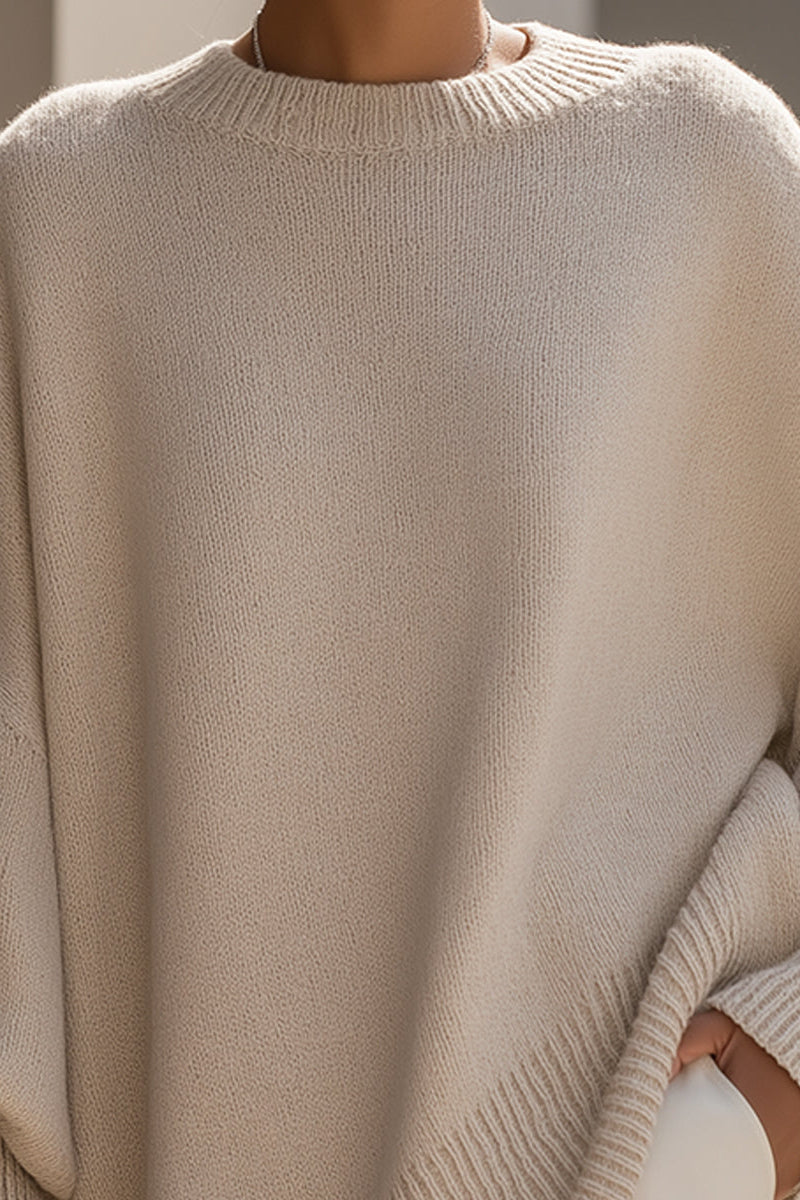 Nina | Elegancki Sweter z Mieszanki Wełny