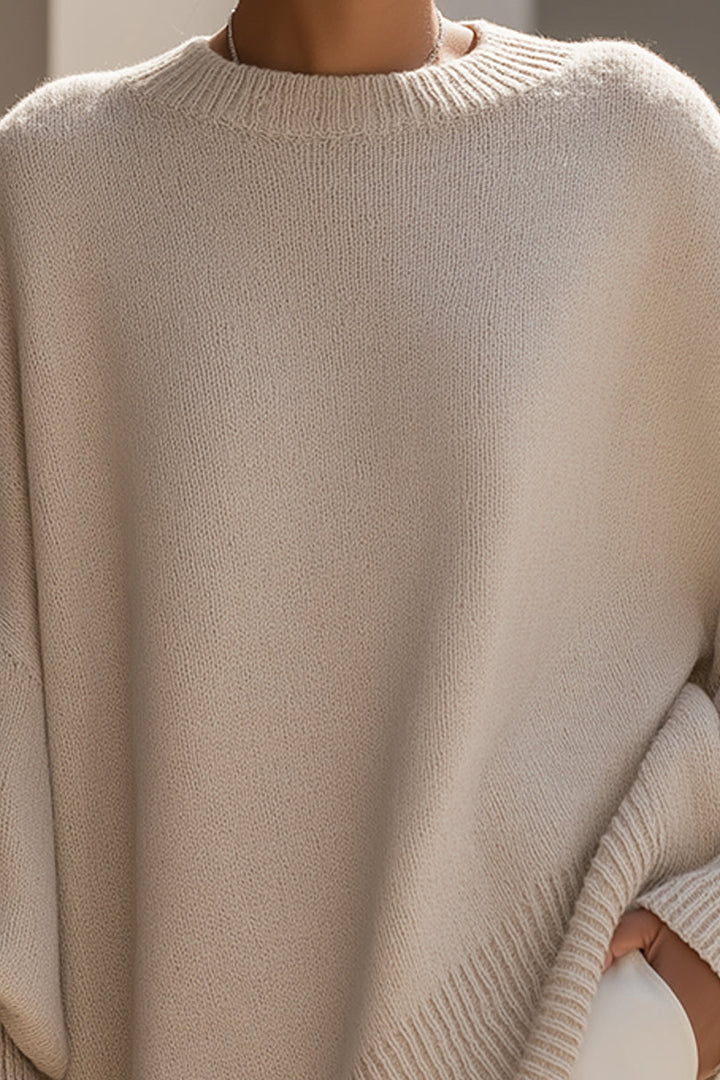 Nina | Elegancki Sweter z Mieszanki Wełny