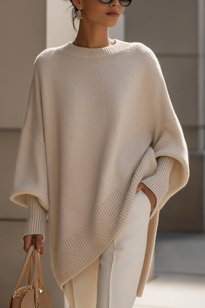 Nina | Elegancki Sweter z Mieszanki Wełny