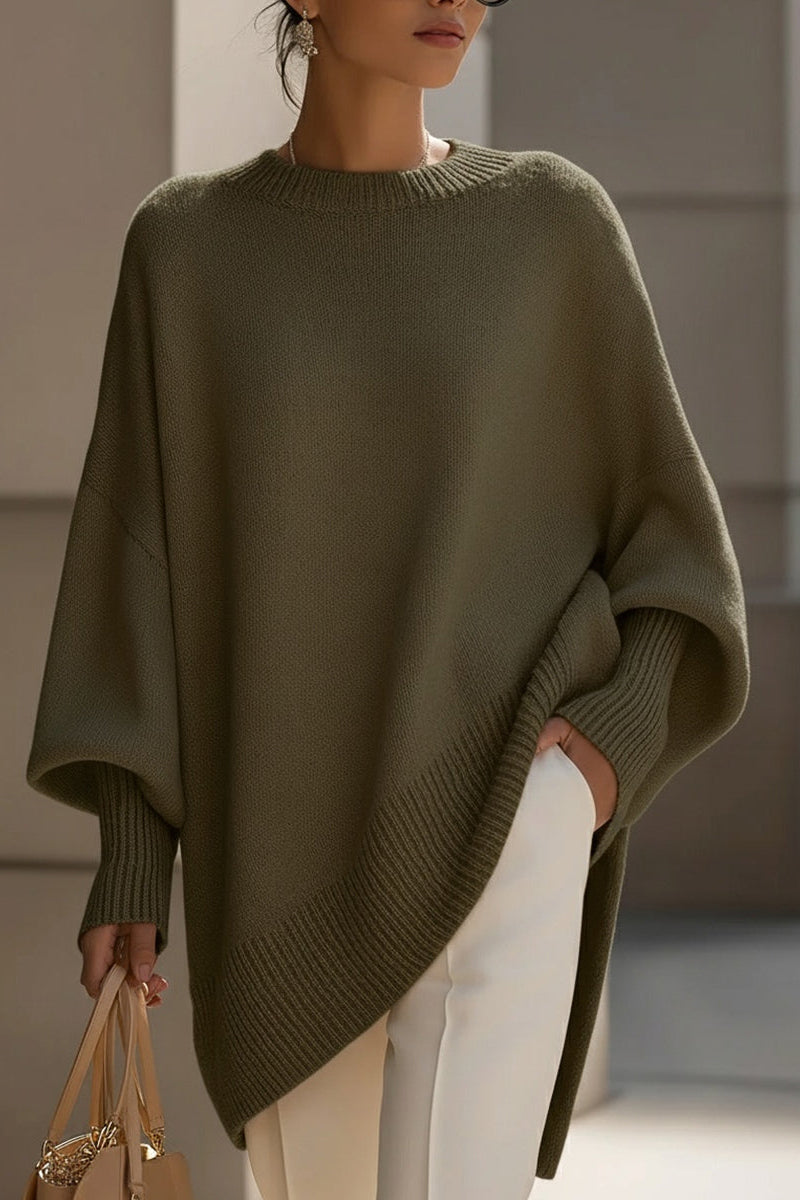Nina | Elegancki Sweter z Mieszanki Wełny