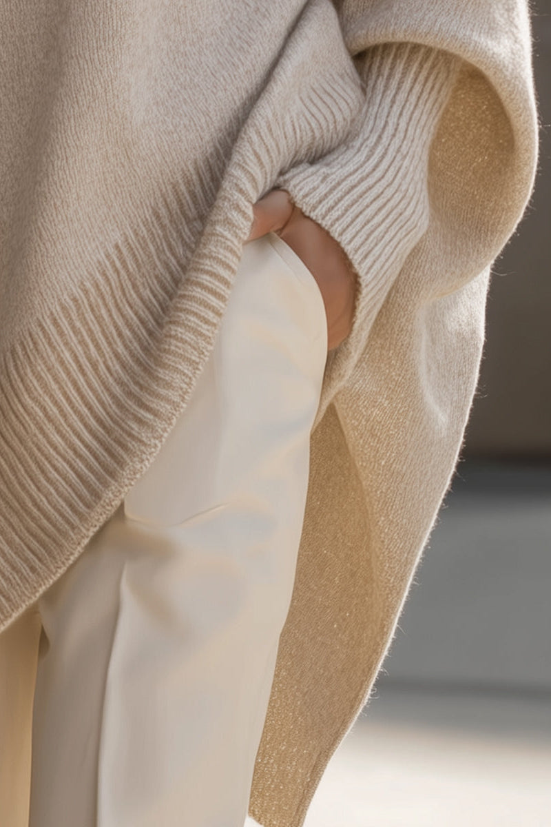 Nina | Elegancki Sweter z Mieszanki Wełny