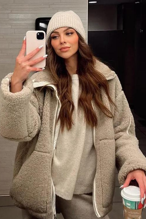 MIA™ | Miękka kurtka pluszowa