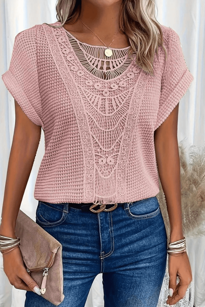 Nadine | Top z koronkowymi detalami w stylu vintage