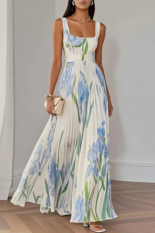 Delphine | Elegancka Kwiatowa Sukienka Maxi