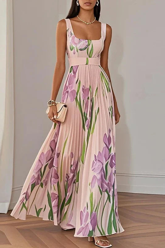 Delphine | Elegancka Kwiatowa Sukienka Maxi